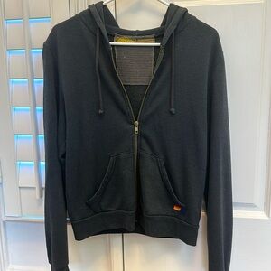 Aviator Nation Lighting Bolt Zip Hoodie Size XS